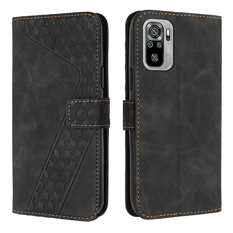 Custodia Portafoglio In Pelle Cover con Supporto H04X per Xiaomi Redmi Note 10S 4G Nero