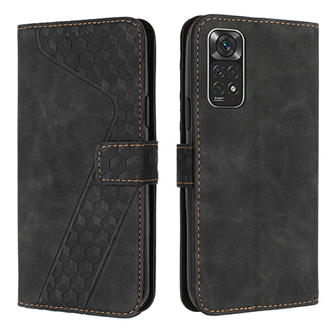 Custodia Portafoglio In Pelle Cover con Supporto H04X per Xiaomi Redmi Note 11S 4G Nero