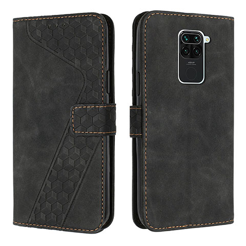 Custodia Portafoglio In Pelle Cover con Supporto H04X per Xiaomi Redmi Note 9 Nero