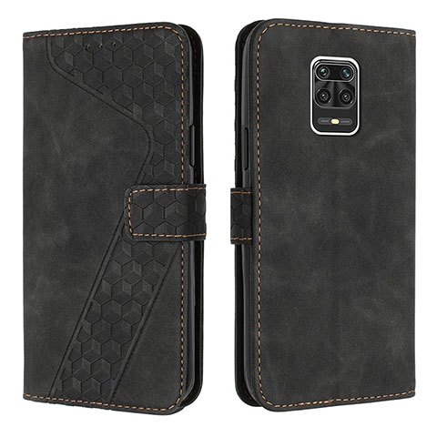 Custodia Portafoglio In Pelle Cover con Supporto H04X per Xiaomi Redmi Note 9 Pro Max Nero