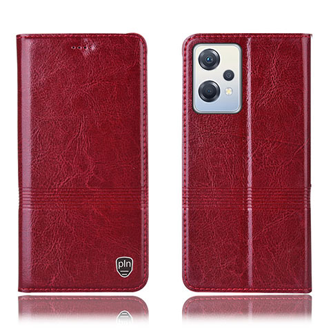 Custodia Portafoglio In Pelle Cover con Supporto H05P per OnePlus Nord CE 2 Lite 5G Rosso