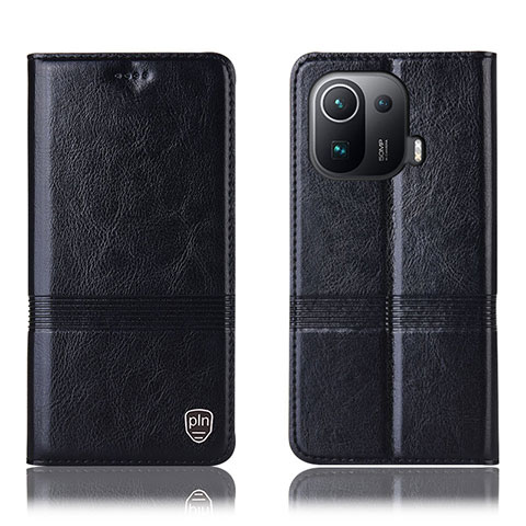 Custodia Portafoglio In Pelle Cover con Supporto H05P per Xiaomi Mi 11 Pro 5G Nero