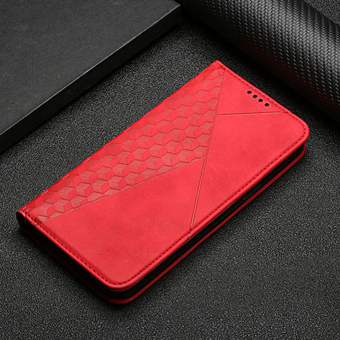 Custodia Portafoglio In Pelle Cover con Supporto H05X per Nothing Phone 1 Rosso