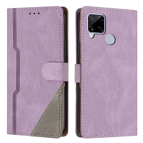 Custodia Portafoglio In Pelle Cover con Supporto H05X per Realme 7i RMX2193 Viola