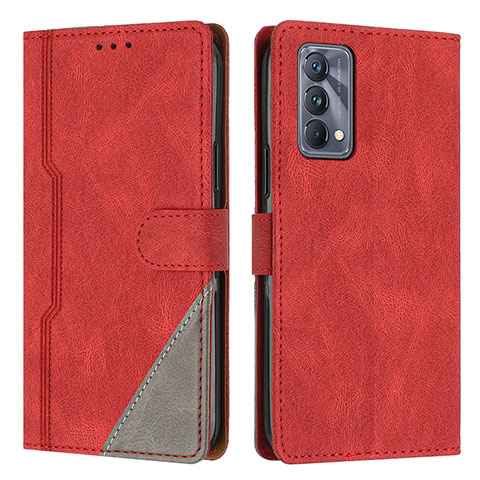 Custodia Portafoglio In Pelle Cover con Supporto H05X per Realme GT Master 5G Rosso