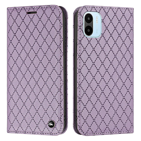 Custodia Portafoglio In Pelle Cover con Supporto H05X per Xiaomi Poco C51 Viola