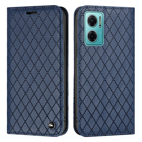 Custodia Portafoglio In Pelle Cover con Supporto H05X per Xiaomi Redmi 10 Prime Plus 5G Blu