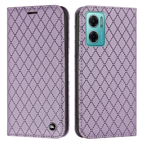 Custodia Portafoglio In Pelle Cover con Supporto H05X per Xiaomi Redmi 10 Prime Plus 5G Viola