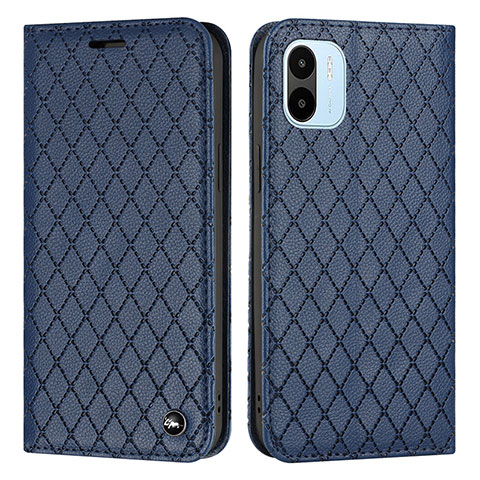 Custodia Portafoglio In Pelle Cover con Supporto H05X per Xiaomi Redmi A1 Blu