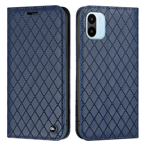 Custodia Portafoglio In Pelle Cover con Supporto H05X per Xiaomi Redmi A2 Plus Blu