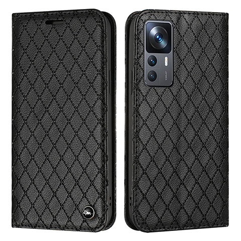 Custodia Portafoglio In Pelle Cover con Supporto H05X per Xiaomi Redmi K50 Ultra 5G Nero