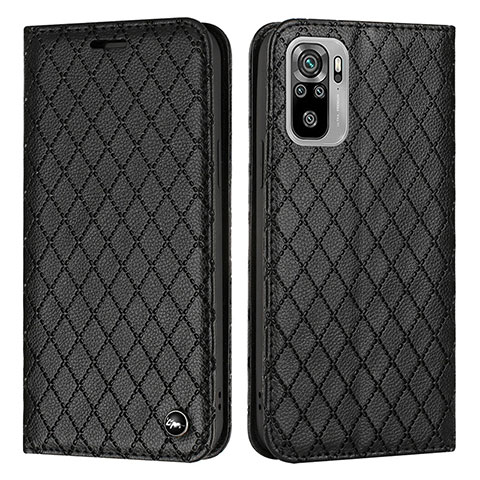 Custodia Portafoglio In Pelle Cover con Supporto H05X per Xiaomi Redmi Note 10S 4G Nero