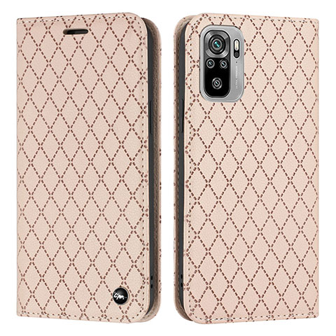 Custodia Portafoglio In Pelle Cover con Supporto H05X per Xiaomi Redmi Note 11 SE India 4G Oro