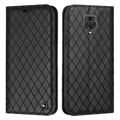 Custodia Portafoglio In Pelle Cover con Supporto H05X per Xiaomi Redmi Note 9 Pro Max Nero