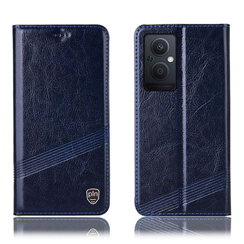 Custodia Portafoglio In Pelle Cover con Supporto H06P per OnePlus Nord N20 5G Blu