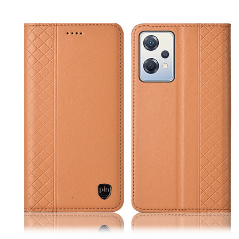 Custodia Portafoglio In Pelle Cover con Supporto H07P per OnePlus Nord CE 2 Lite 5G Arancione