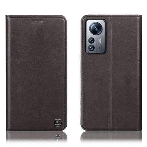 Custodia Portafoglio In Pelle Cover con Supporto H07P per Xiaomi Mi 12 5G Marrone