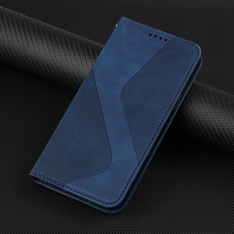 Custodia Portafoglio In Pelle Cover con Supporto H07X per Google Pixel 7 Pro 5G Blu