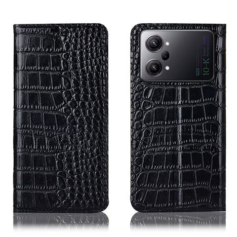 Custodia Portafoglio In Pelle Cover con Supporto H08P per Oppo K10 Pro 5G Nero