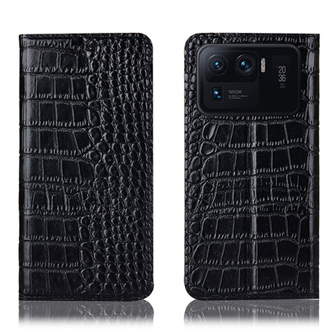 Custodia Portafoglio In Pelle Cover con Supporto H08P per Xiaomi Mi 11 Ultra 5G Nero