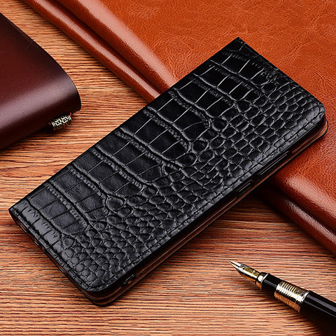 Custodia Portafoglio In Pelle Cover con Supporto H08P per Xiaomi Redmi Note 12 Explorer Nero