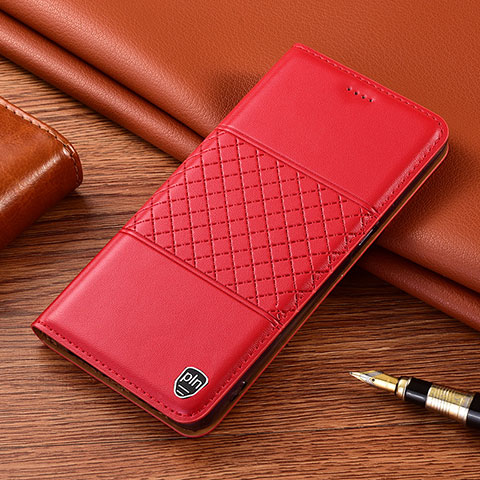 Custodia Portafoglio In Pelle Cover con Supporto H10P per Samsung Galaxy S25 5G Rosso