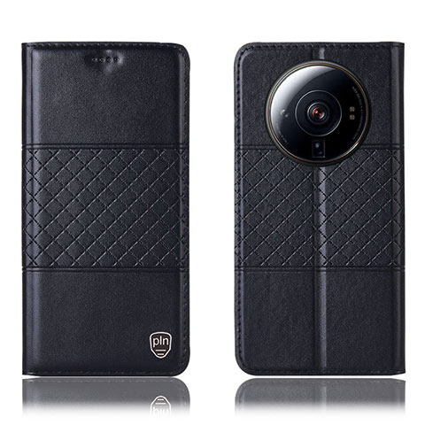 Custodia Portafoglio In Pelle Cover con Supporto H10P per Xiaomi Mi 12S Ultra 5G Nero