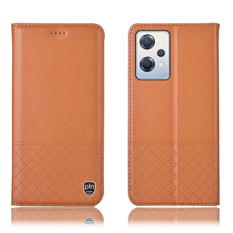 Custodia Portafoglio In Pelle Cover con Supporto H11P per OnePlus Nord CE 2 Lite 5G Arancione