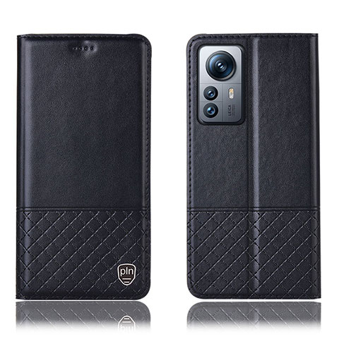 Custodia Portafoglio In Pelle Cover con Supporto H11P per Xiaomi Mi 12S Pro 5G Nero