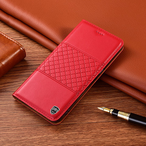 Custodia Portafoglio In Pelle Cover con Supporto H11P per Xiaomi POCO C3 Rosso