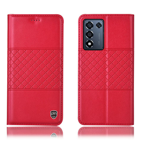 Custodia Portafoglio In Pelle Cover con Supporto H15P per Realme 9 SE 5G Rosso