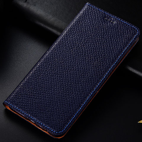 Custodia Portafoglio In Pelle Cover con Supporto H15P per Samsung Galaxy A40 Blu