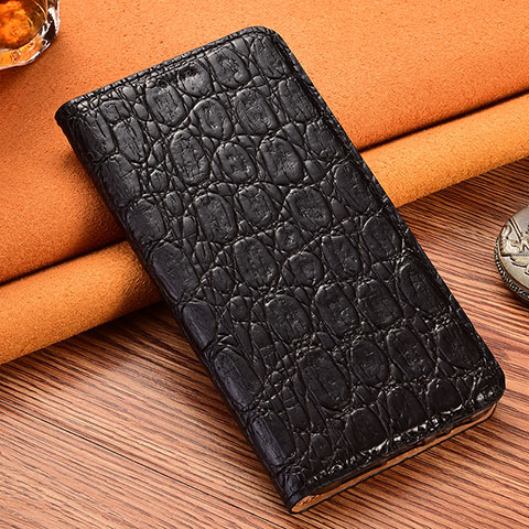 Custodia Portafoglio In Pelle Cover con Supporto H16P per Xiaomi Redmi Note 11T Pro+ Plus 5G Nero