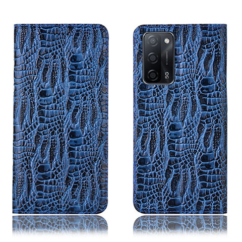 Custodia Portafoglio In Pelle Cover con Supporto H17P per Oppo A56 5G Blu