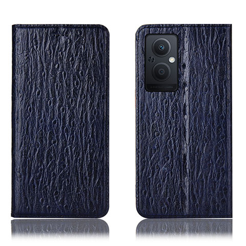 Custodia Portafoglio In Pelle Cover con Supporto H18P per OnePlus Nord N20 5G Blu