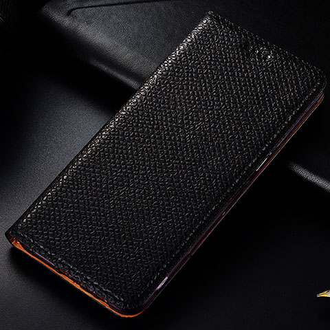 Custodia Portafoglio In Pelle Cover con Supporto H18P per Samsung Galaxy A9 (2018) A920 Nero