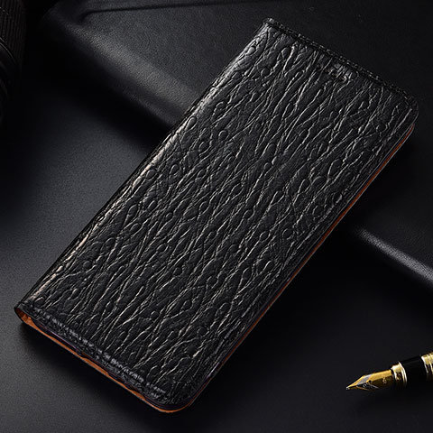 Custodia Portafoglio In Pelle Cover con Supporto H18P per Samsung Galaxy Note 10 Plus 5G Nero