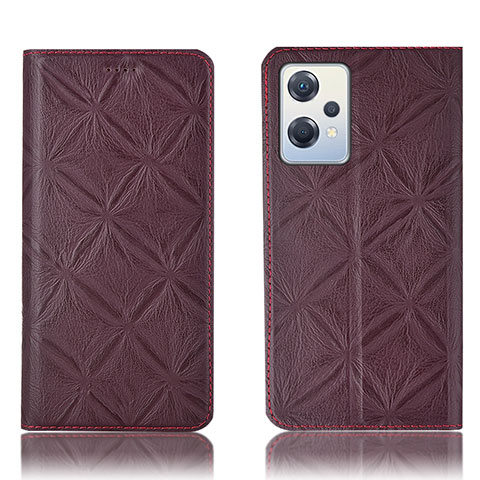 Custodia Portafoglio In Pelle Cover con Supporto H19P per OnePlus Nord CE 2 Lite 5G Rosso Rosa