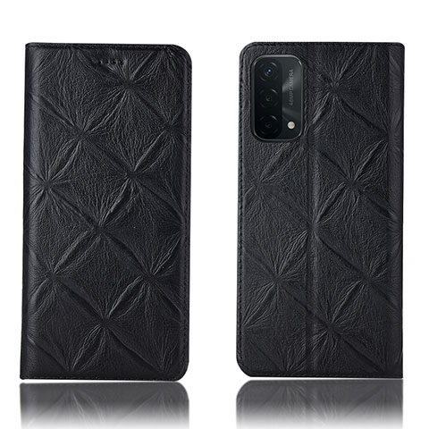 Custodia Portafoglio In Pelle Cover con Supporto H19P per OnePlus Nord N200 5G Nero