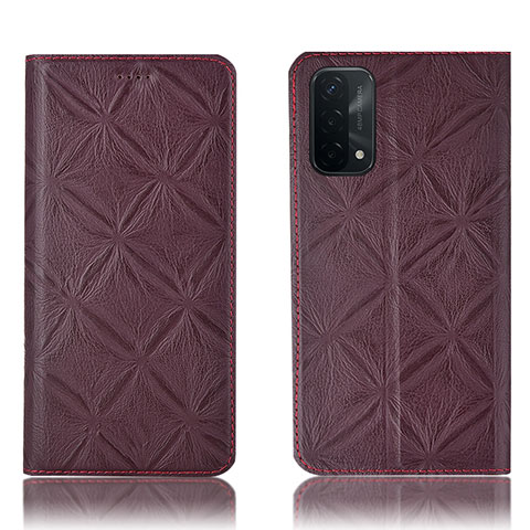 Custodia Portafoglio In Pelle Cover con Supporto H19P per OnePlus Nord N200 5G Rosso Rosa