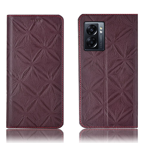 Custodia Portafoglio In Pelle Cover con Supporto H19P per OnePlus Nord N300 5G Rosso Rosa