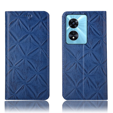 Custodia Portafoglio In Pelle Cover con Supporto H19P per Oppo A1 Pro 5G Blu