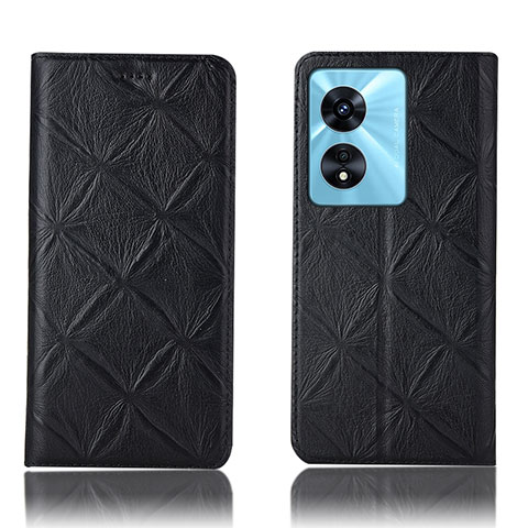 Custodia Portafoglio In Pelle Cover con Supporto H19P per Oppo A1 Pro 5G Nero