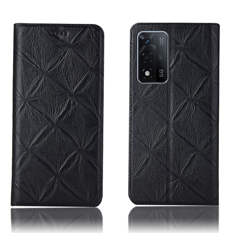 Custodia Portafoglio In Pelle Cover con Supporto H19P per Oppo A93s 5G Nero