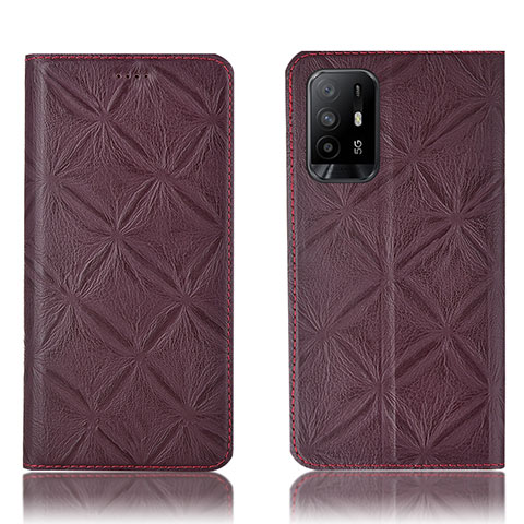 Custodia Portafoglio In Pelle Cover con Supporto H19P per Oppo A94 5G Rosso Rosa