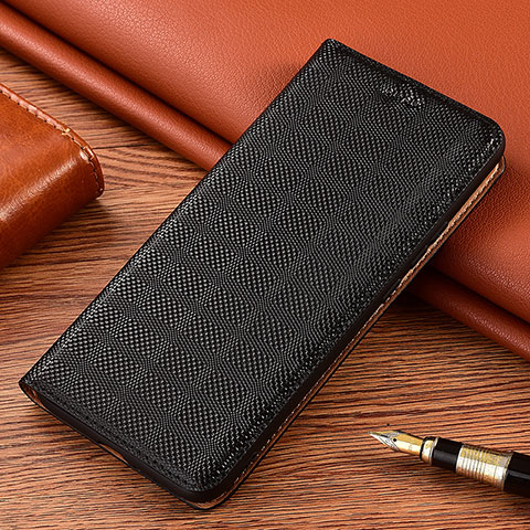 Custodia Portafoglio In Pelle Cover con Supporto H20P per Sony Xperia 1 V Nero