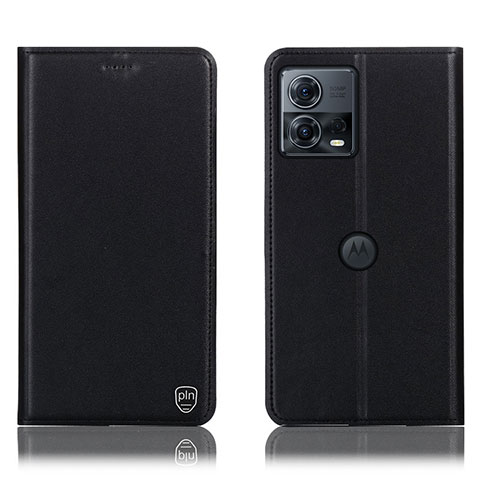 Custodia Portafoglio In Pelle Cover con Supporto H21P per Motorola Moto Edge S30 Pro 5G Nero