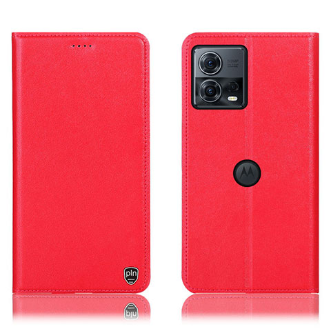 Custodia Portafoglio In Pelle Cover con Supporto H21P per Motorola Moto Edge S30 Pro 5G Rosso