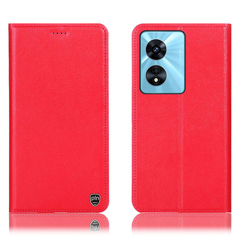 Custodia Portafoglio In Pelle Cover con Supporto H21P per Oppo A1 5G Rosso