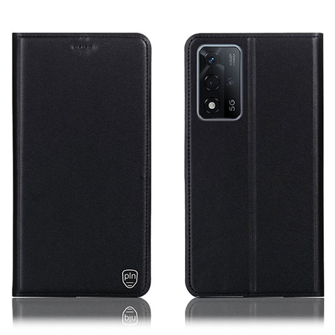 Custodia Portafoglio In Pelle Cover con Supporto H21P per Oppo A93s 5G Nero